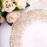 Clear Gold Disposable Serving Plates